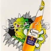 Corona Sticker 125x150mm