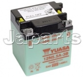 Yuasa Accu 12N5.5A-3B , 5,5 Ah, 58 A, B104MM, D91MM, H115MM, 2,4Kg 