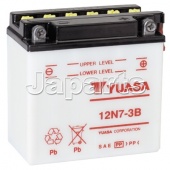 Yuasa Accu 12N7-3B , 7 Ah, 74 A, B137MM, D76MM, H135MM, 3Kg 
