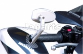 Mini Reversable bar end Mirrors Clear