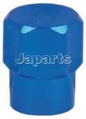 Aluminium valve caps Blue (pair)