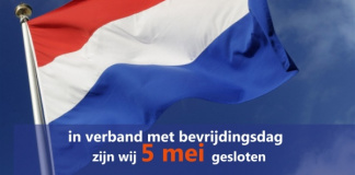 5 mei Bevrijdingsdag gesloten