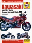 Haynes Kawasaki EN450/LTD454/500 & EX250 Twins 1985-2007