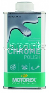 MOTOREX CHROME POLISH 200ML VOOR CHROME, RVS EN ALUMINIUM.