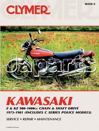 Clymer Kawasaki Z and KZ 900-1000cc Chain and Shaft Drive 1973-1981 (Includes C Series Police Models) 