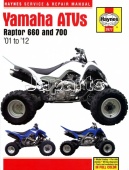 Haynes Service Manual Yamaha Raptor 660 & 700 ATVs 2001-2012