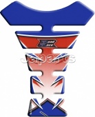 Motografix Tankpad Suzuki Road Race Blauw/Oranje