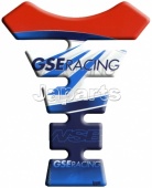 Motografix Tankpad GSE Racing WSB Oranje/Wit/Blauw