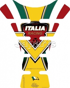 Motografix Tankpad Italia Racing Geel Italiaanse Vlag