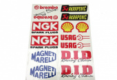 Stickervel Xerox/Shell/NGK/Brembo/Akra