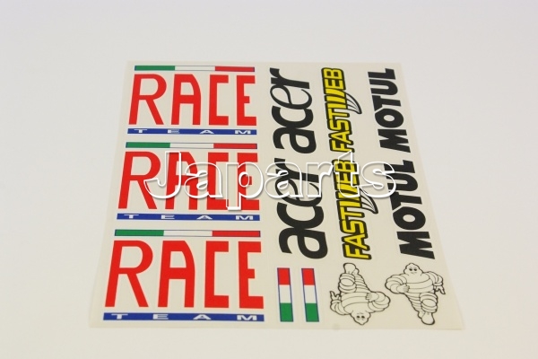 Stickervel Race team/Acer/Motul