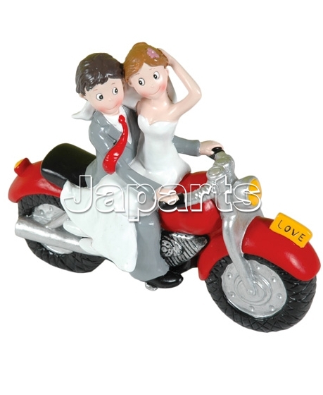Booster Wedding Motorbike 17cm Red