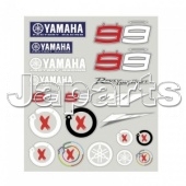 Stickervel Met Tweevoudig Yamaha Lorenzo-logo