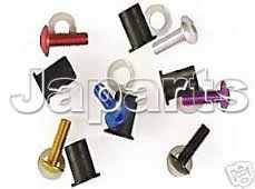 Motrax Alu Screen Screw Kits Red