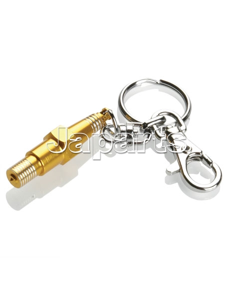 Booster Keychain Spark Plug Gold