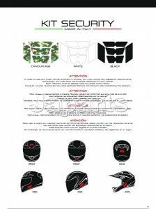 Booster Helmet Reflection Kit Zwart