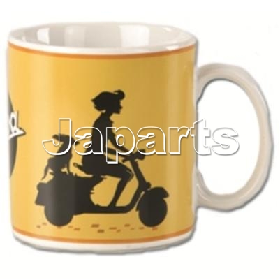 Vespa Mug Girl with Dog