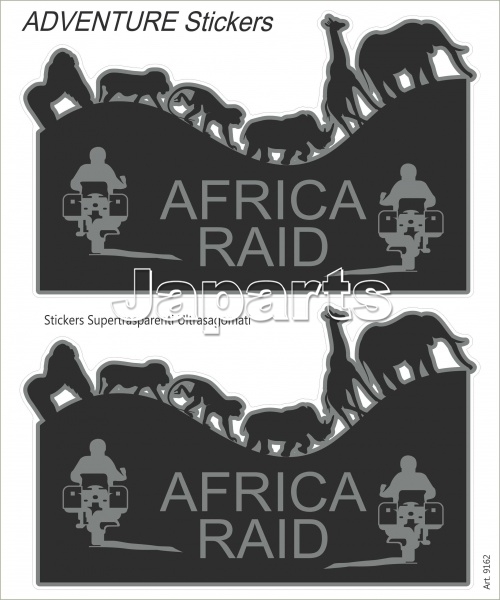 Booster Adventure Sticker Africa Raid 20x24cm