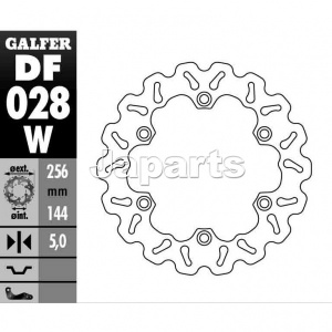 Galfer Wave Achterremschijf Honda Div modellen