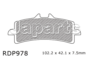 DP Brakepadset RDP978