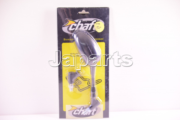 Chaft Mirror Retro Grand Prix Black Right