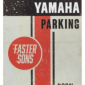 Yamaha Vintage Parkeerplaat