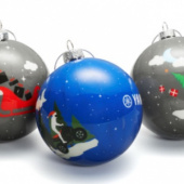 XMAS BAUBLES FULL COLOR PER 6