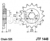 JT Front Sprocket 1448.14