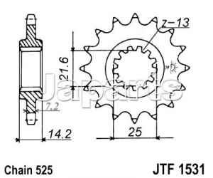 JT Front Sprocket 1531.15