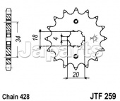 JT Front Sprocket 259.14