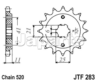 JT Front Sprocket 283.14