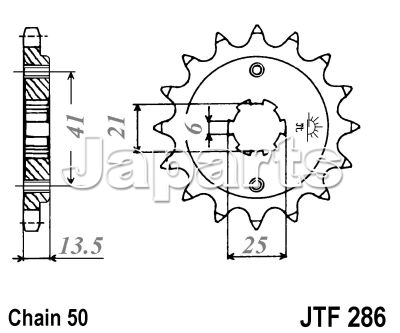 JT Front Sprocket 286.15