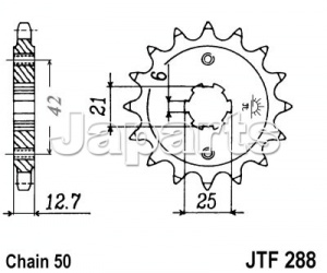 JT Front Sprocket 288.17