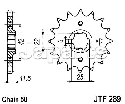 JT Front Sprocket 289.15