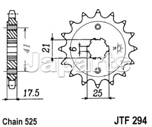 JT Front Sprocket 294.15