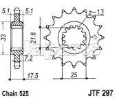 JT Front Sprocket 297.14