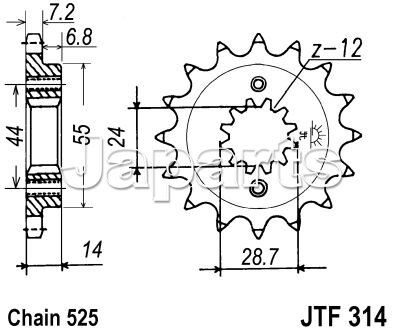 JT Front Sprocket 314.15