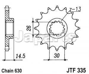 JT Front Sprocket 335.15