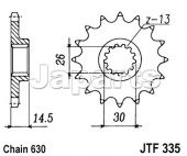 JT Front Sprocket 335.15