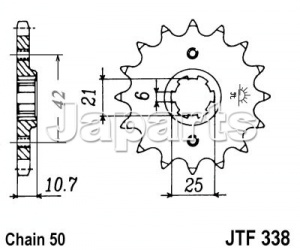 JT Front Sprocket 338.16