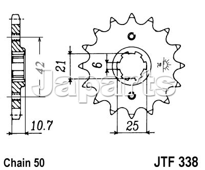 JT Front Sprocket 338.17