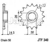 JT Front Sprocket 340.18