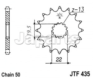 JT Front Sprocket 435.15