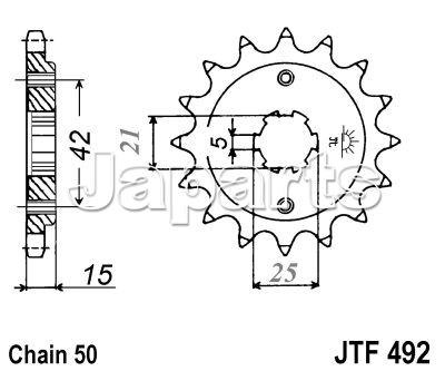 JT Front Sprocket 492.15