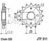 JT Front Sprocket 511.14