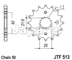 JT Front Sprocket 513.14