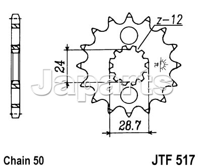 JT Front Sprocket 517.17