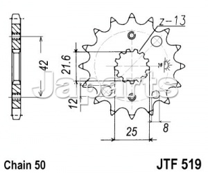 JT Front Sprocket 519.17