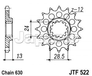 JT Front Sprocket 522.15