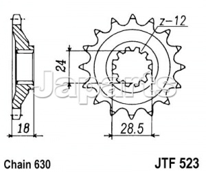 JT Front Sprocket 523.15